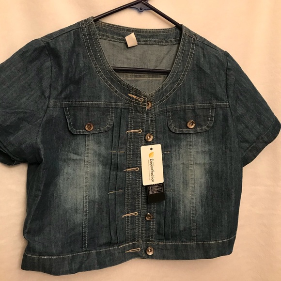 Waistline denim jacket - Picture 1 of 3